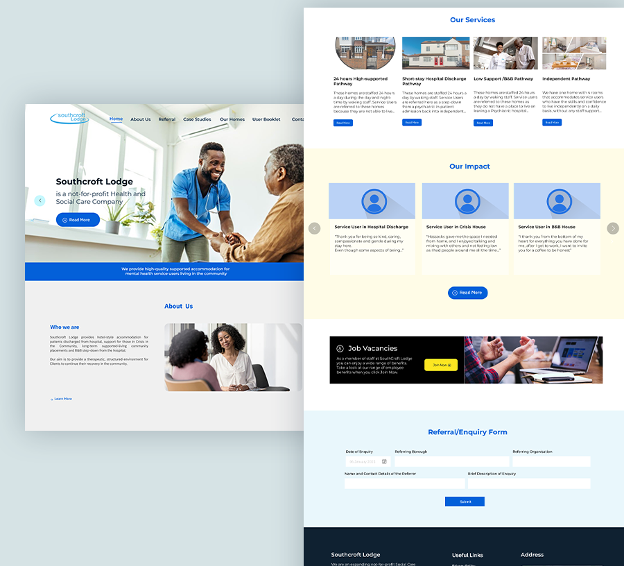 landing page